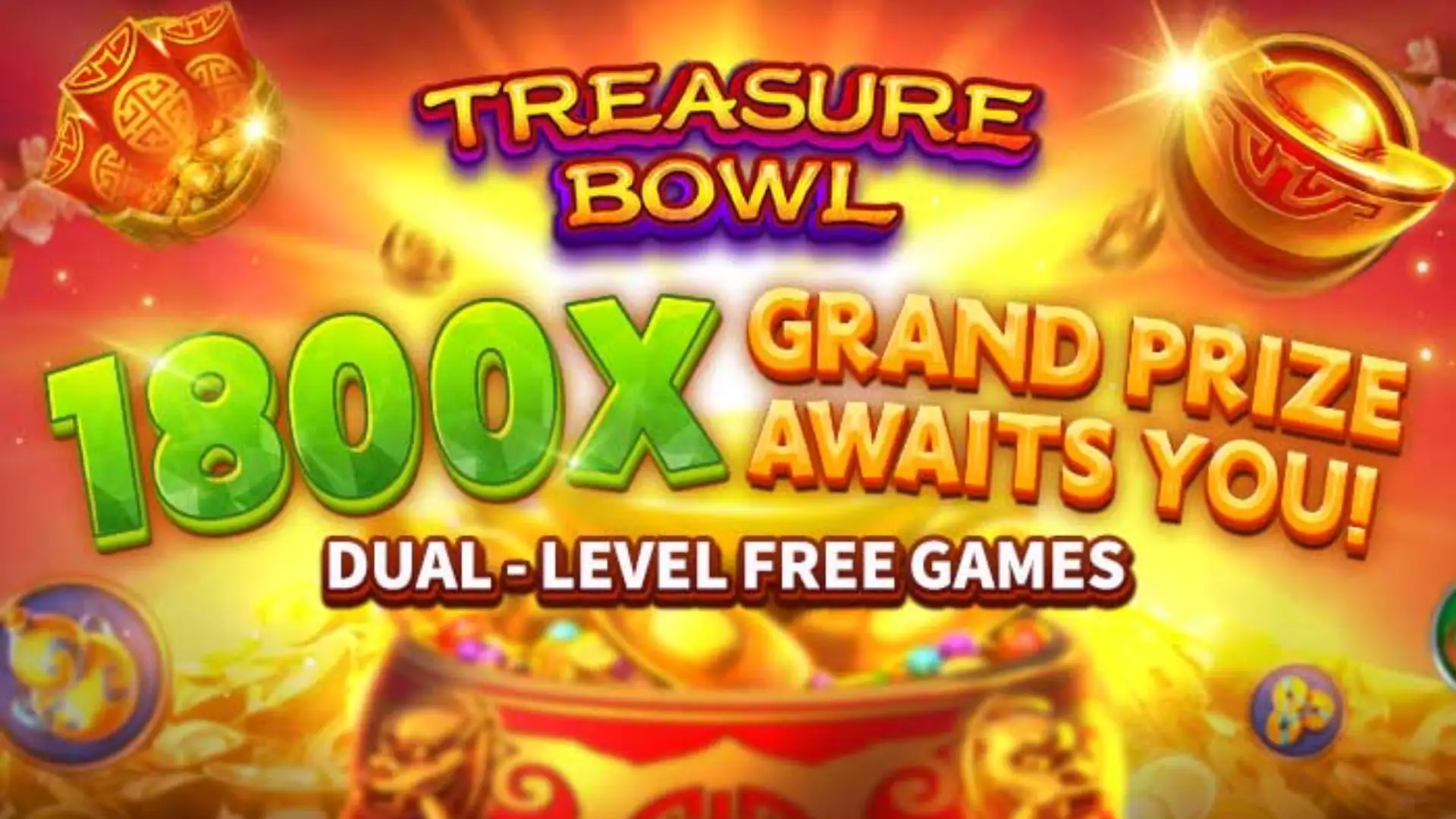 Multiplicadores Treasure Bowl 66vip - 7777x Máximo com Tigela Dourada